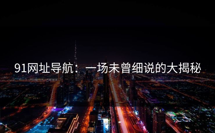 91网址导航:一场未曾细说的大揭秘 91网址导航:一场未曾细说的大揭秘